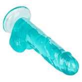 Size Queen 6 Inch Blue Realistic Dildo with Life Like Texture DONGS